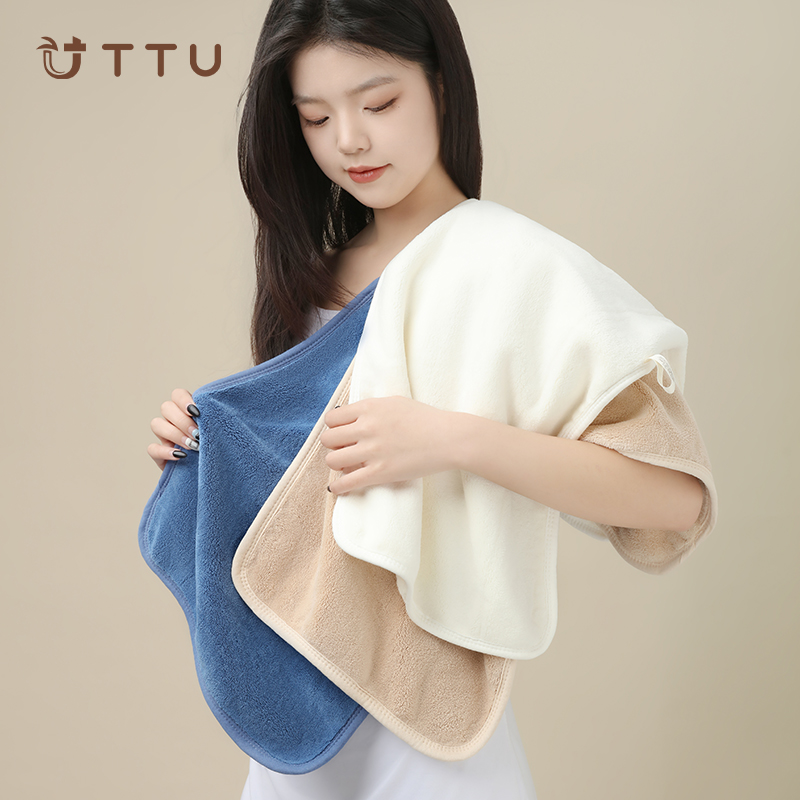 TTU抗菌雪花绒毛巾比纯棉强吸水速干不掉毛家用面巾洗脸干发毛巾