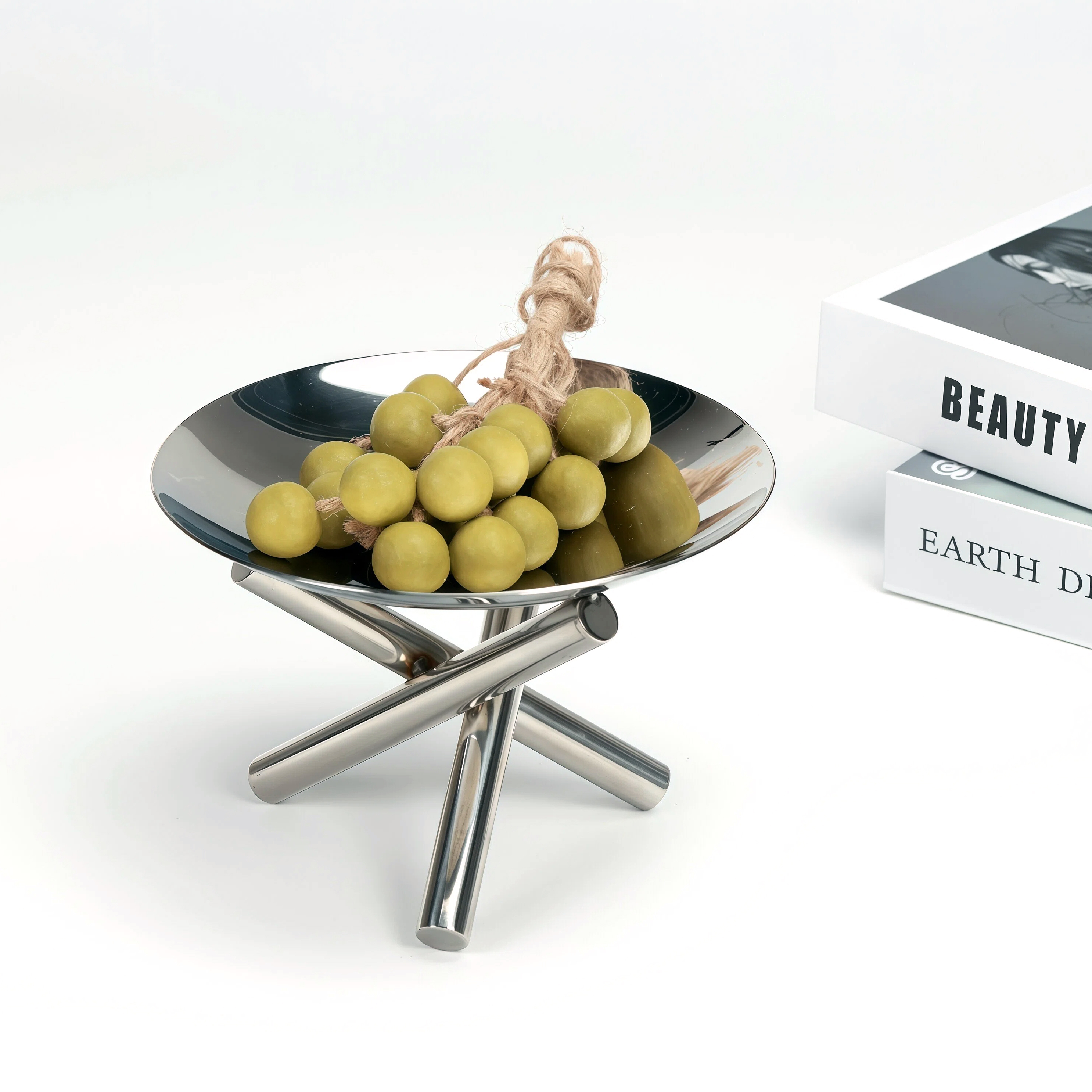 Oakliving不锈钢轻奢时尚收纳盘