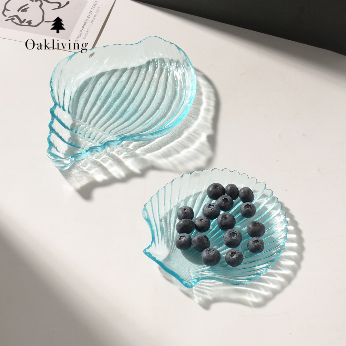 oakliving北欧ins风创意高硼硅玻璃水果篮客厅茶几零食盘轻奢高级,餐饮具,果盆/果盘/果篮,淘宝优惠券,粉丝福利购,淘宝优惠卷