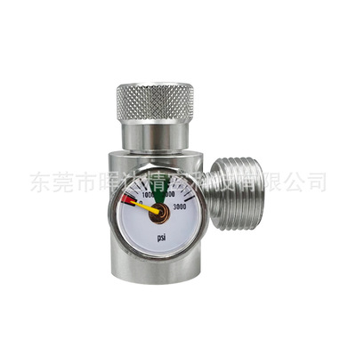 W21.8-14用于水草缸Sodastream苏打钢瓶接头带压力表泄气旋钮