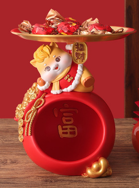 马年招财玄关钥匙收纳摆件