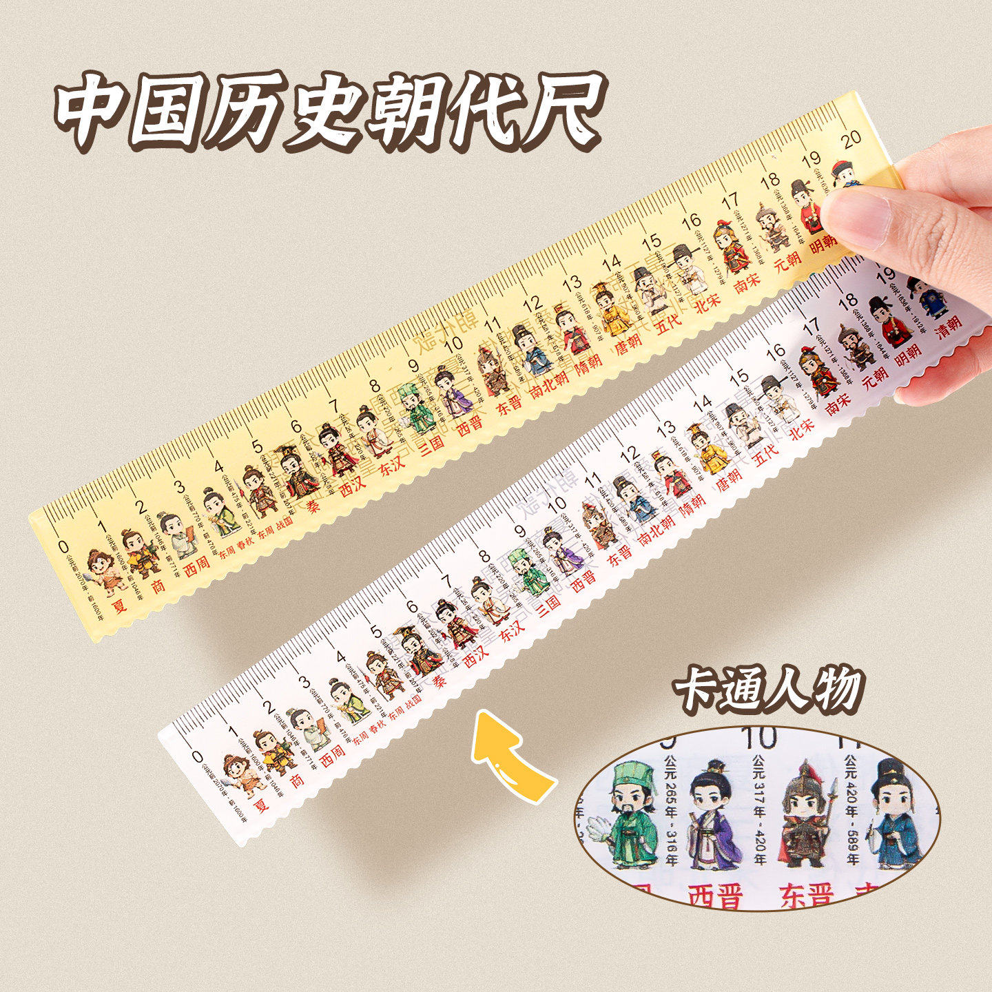 总朝代尺直尺历史学习神