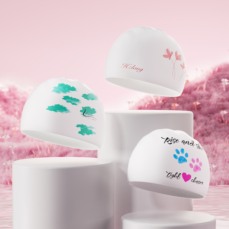 昊之浪硅胶泳帽护耳防水加大