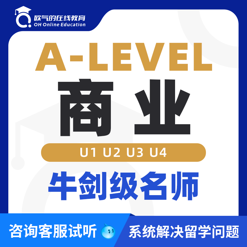 A-Level直播网课英国A-Level高中商业辅导课程培训辅导一对一