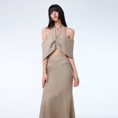 KiwiJadeite 蝴蝶袖灵感马甲 春夏新款女装时尚美拉德复古