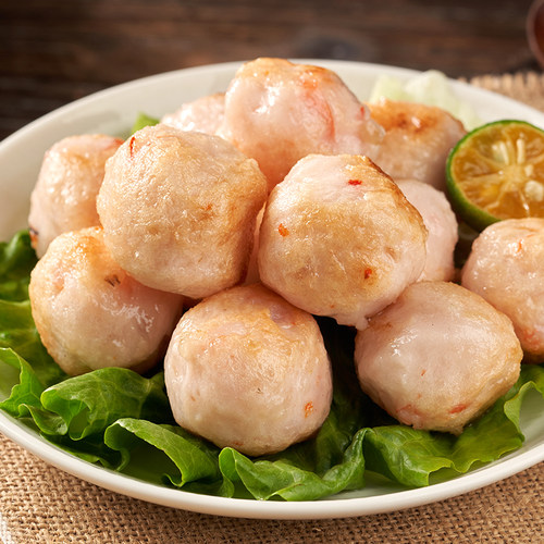 潮汕海虾丸鱼肉+虾肉含量≥90%