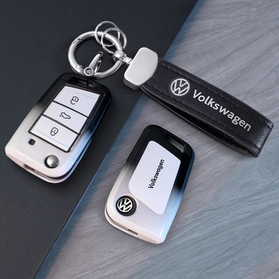 上汽大众朗逸钥匙套polo凌度帕萨特专用途安朗行桑塔纳保护壳扣包