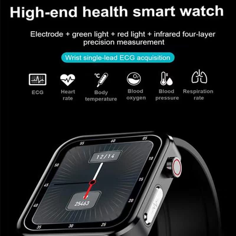 Men PPG ECG E86 Smart Watch With Body Temperature Heart Rate