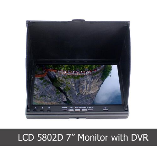 LCD5802D LCD5802S 5802 5.8G 40CH 7 Inch Raceband FPV Monitor