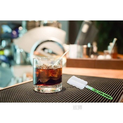 Black PVC Tableware Mat Soft Rubber Mat for Bar Home Restaur