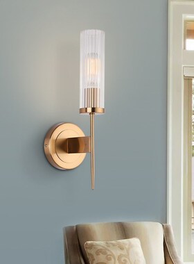 Europe glass shade bedside wall lamp foyer decoration backgr