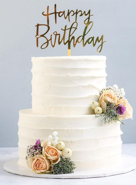 Happy Birthday Cake Topper Acrylic Letter Cake Toppers Party