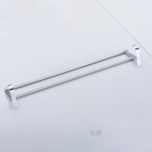 Towel Hanger Bars 40-60CM 2 Pole Punch-Free Shower Clothes H