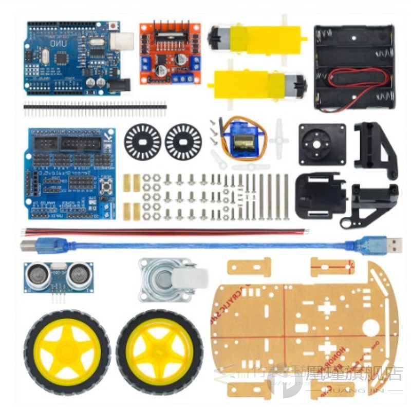 Smart Robot Car Kit Include Uno R3 Ultrasonic Sensor Bluetoo