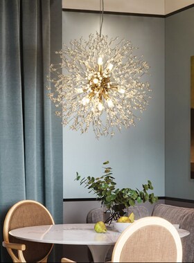 Modern LED Crystal Chandelier lamp Dandelion Chandelier Rest