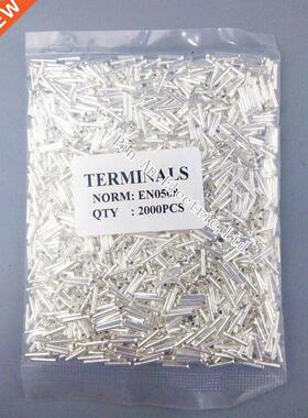 2000PCS EN0508 Tube Naked Terminal Bootlace Cooper Ferrules