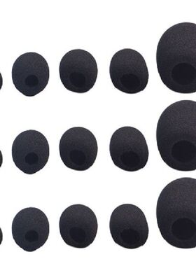 10pcs Headset Replacement Cover Gooseneck Sponge Foam