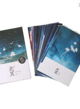 30pcs Vintage Luminous Postcard Glow In The Dark Looking At