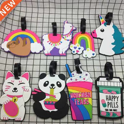 Creative Travel Accessories Luggage Tag Cartoon Silica Gel S