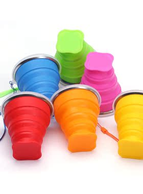 Outdoor Portable Water Cup Can Be Folded And Does Not Take U