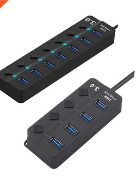 Computer Adapter USB Extend Hard Disk Powered USB 3.0 Hub Sp