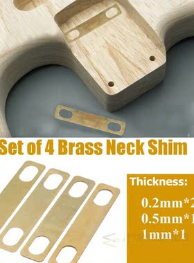 4 Pcs Guitar Neck Shim Connection Heightening Gasket Sound s