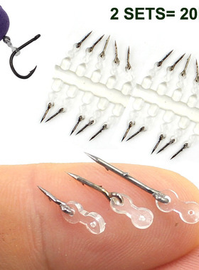 20pcs Metal Bait Spike Carp Fishing Accessories Bait Sting B