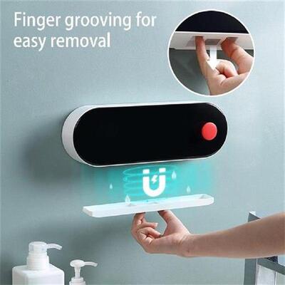 Wall Mounted Holder Punch Free Hotel Dorm Bathroom Washroom