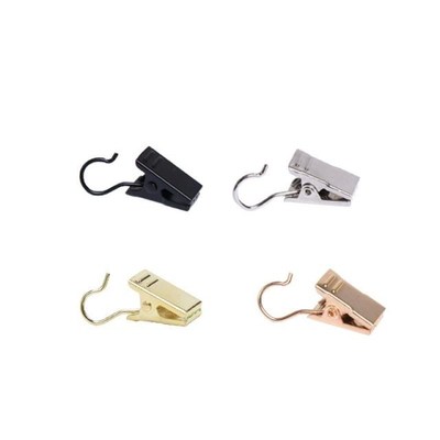 20pcs Window Shower Curtain Hook Clips Stainless Steel Drape