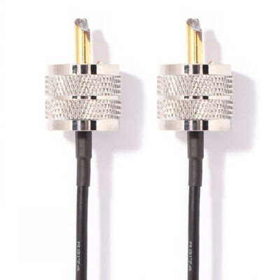 SDR Coaxial Cable Dual UHF RG174 Signal Connector Multipurpo