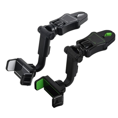 Mobile Phone Holder For Car Rearview Mirror 360 Rotating Cel