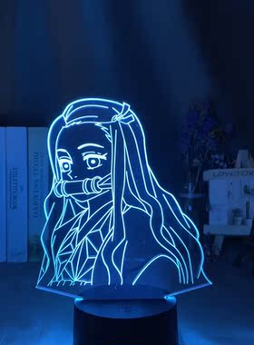 Kimetsu No Yaiba Nezuko Kamado Figure Led Night Light for Be