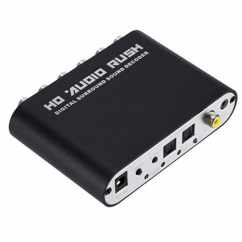 5.1 CH audio decoder SPDIF Coaxial to RCA DTS AC3 Optical di