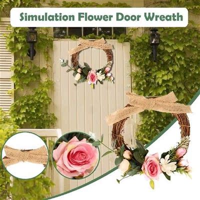 Office Wreath Sun Half Home Wreath Flower Decoration