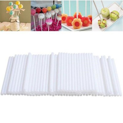 100 pcs Sucker Sticks Chocolate Cake Lollipop Lolly Candy Ch