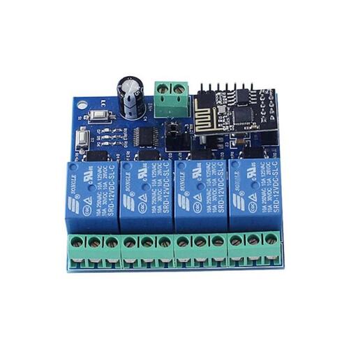 DC 12V ESP8266 & ESP-01 WIFI Relay Module Four Channels