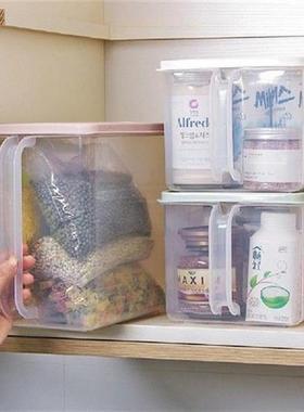 Plastic Kitchen Storage Rack With Lid Storage Box