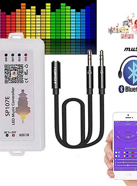 WIFI RGB SP107E Pixel IC SPI Music Bluetooth Controller for