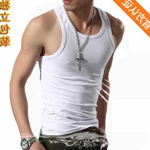 Man sleeveless singlet male gym tank tops fitness sport vest