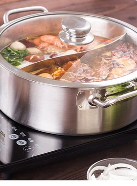 Stainless Steel Hotpot Soup Stew Pots non-stick pan Cookware