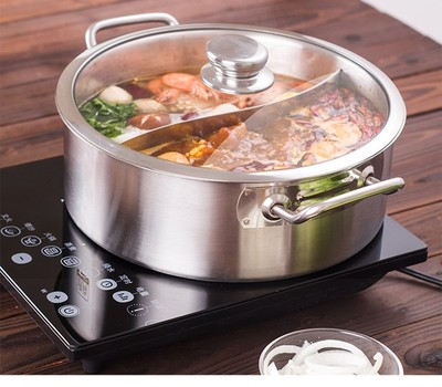 Stainless Steel Hotpot Soup Stew Pots non-stick pan Cookware