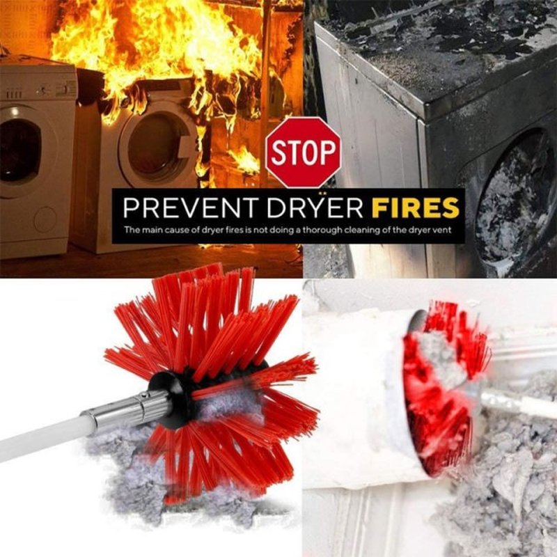 2022 New Bendable Cleaning Brush Set for Chimney Fireplace P