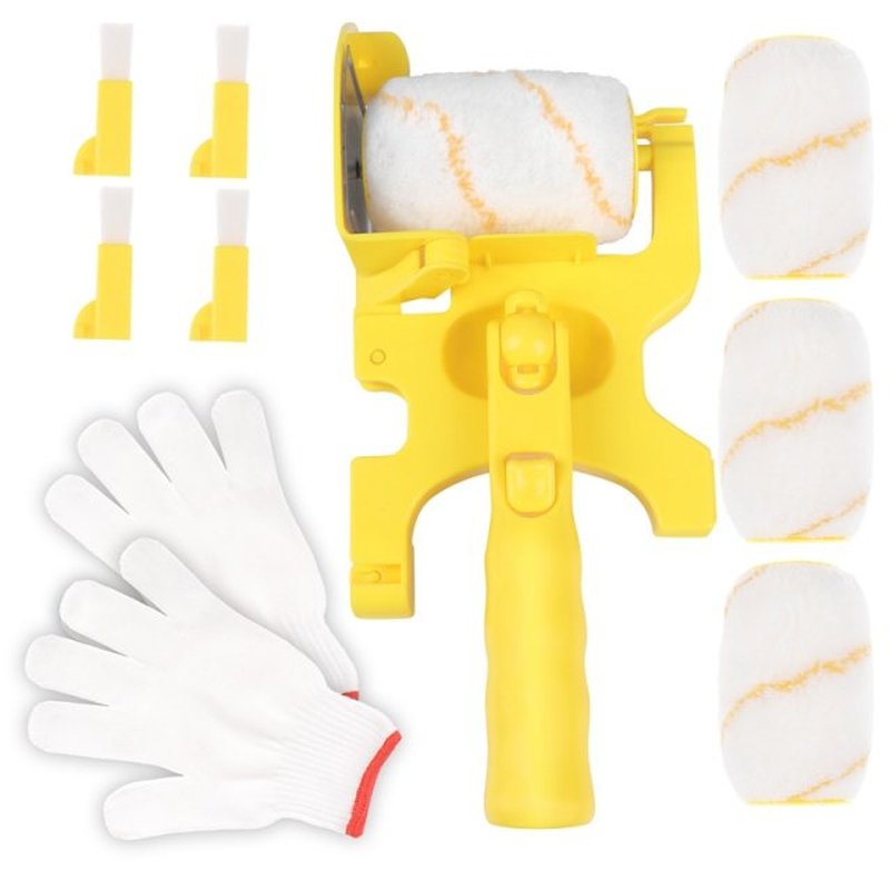 11Pcs Paint Roller Brush Set Multifunctional Hand-Held Clean