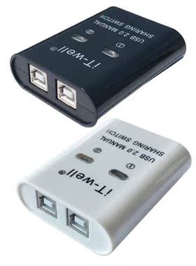 USB 2.0 Manual Sharing Switch Printer Sharing Device Hub 2 i