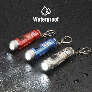 Mini Keychain Pocket Torch USB Rechargeable LED Light