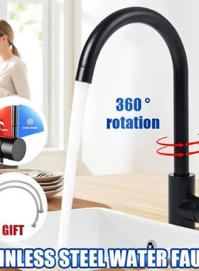 360 Rotate Black Basin Mixer Tap Kitchen Accessories Kitchen