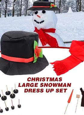 1x Snowmen Making Kit Christmas Outdoor Activities