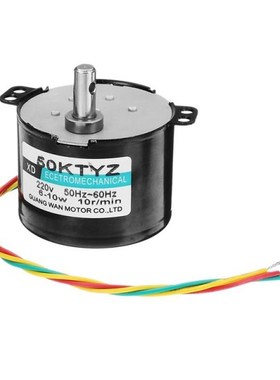 1Pcs 50KTYZ 220V 30/50/100rpm Electric Synchronous Motor 10W