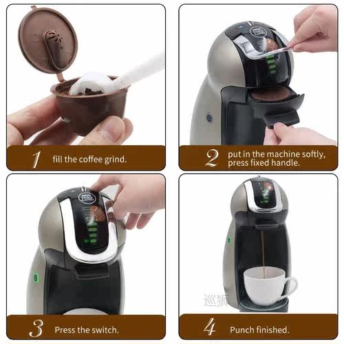 Reusable Coffee Capsule For Dolce Gusto Coffee Filter Cup Fi