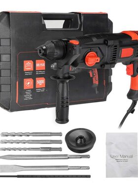 1050Rpm 5200Bpm Electric Rotary Hammer Drill 1/2Inch Cordles